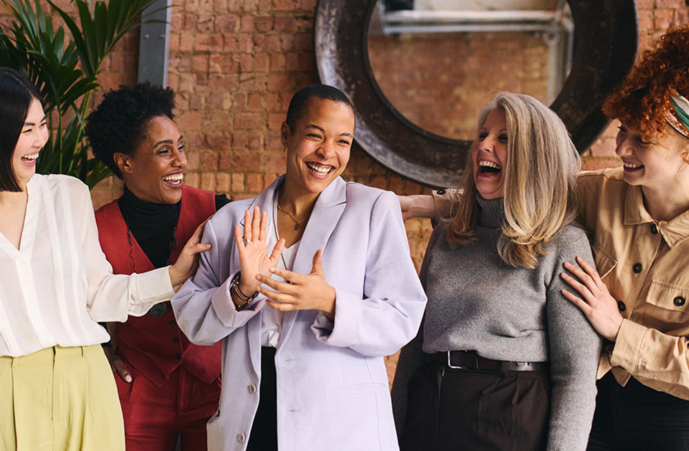Group of multi racial women