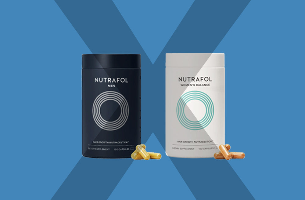 Nutrafol products crossed out