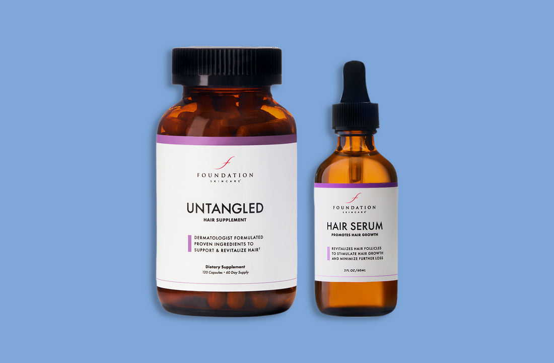 UnTangled Hair Supplements vs Foundation Hair Serum: Differences, Similarities & Can They Be Used Together?